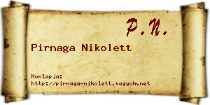 Pirnaga Nikolett névjegykártya